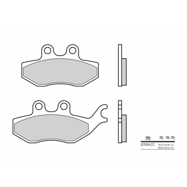 Plaquettes de Frein Organiques Brembo...