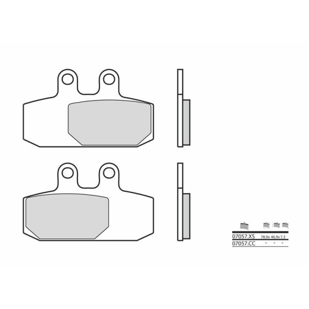Organic Brake Pads Brembo 07057