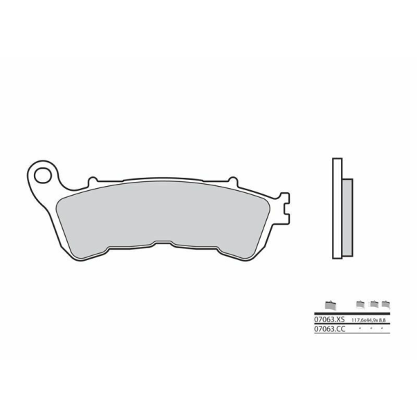 Pastilhas de Travão Orgânica Brembo...