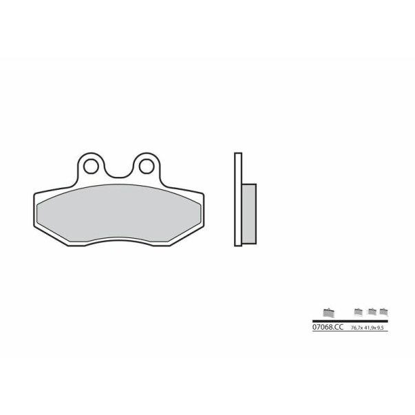 Organic Brake Pads Brembo 07068