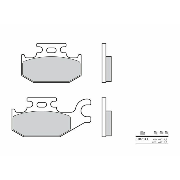 Plaquettes de Frein Organiques Brembo...