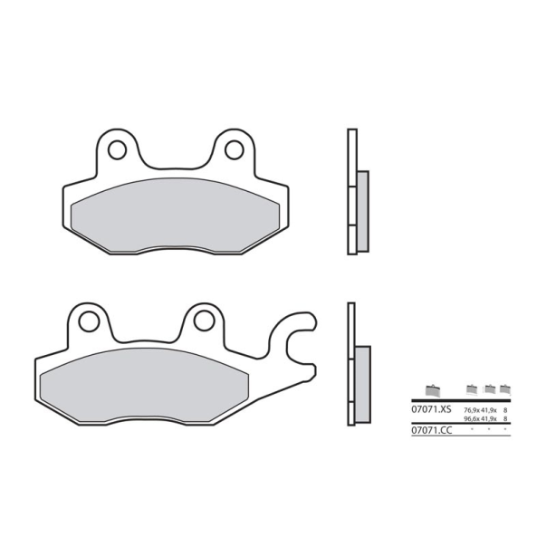 Organic Brake Pads Brembo 07071