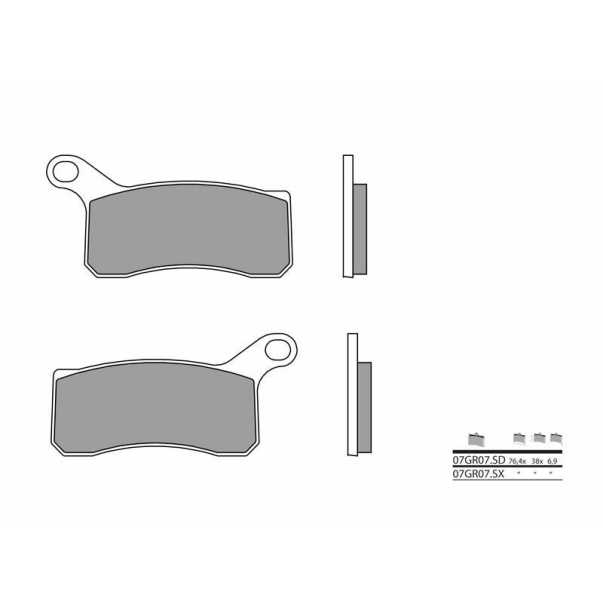Plaquettes de Frein Fritté Brembo...