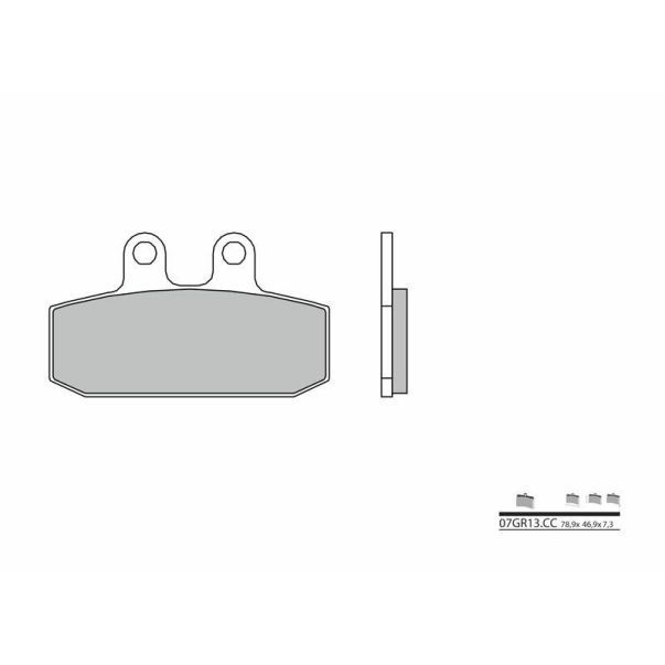 Plaquettes de Frein Organiques Brembo...
