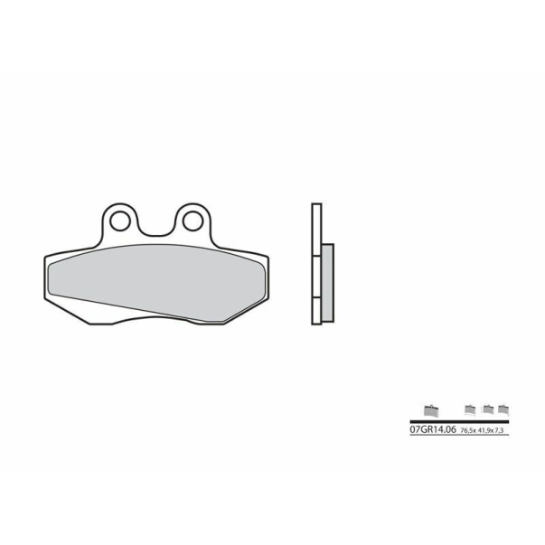 Organic Brake Pads Brembo 07Gr1406
