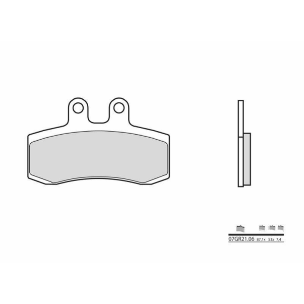 Plaquettes de Frein Organiques Brembo...