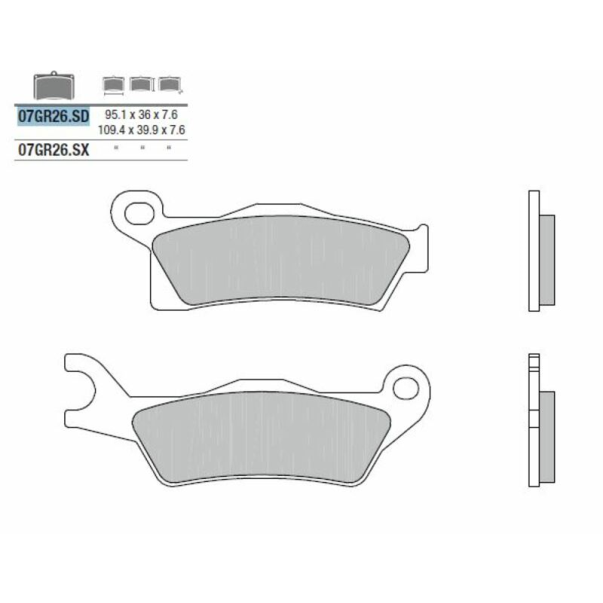 Plaquettes de Frein Fritté Brembo...