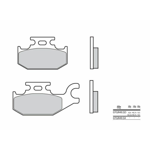 Pastillas Freno Traseras Brembo...