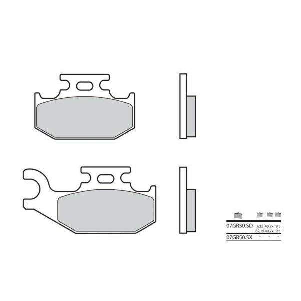 Plaquettes de Frein Fritté Brembo...