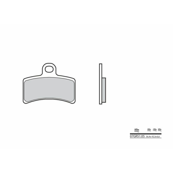 Organic Brake Pads Brembo 07Gr5105