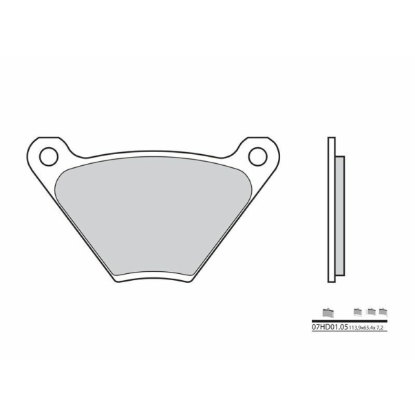 Plaquettes de Frein Organiques Brembo...