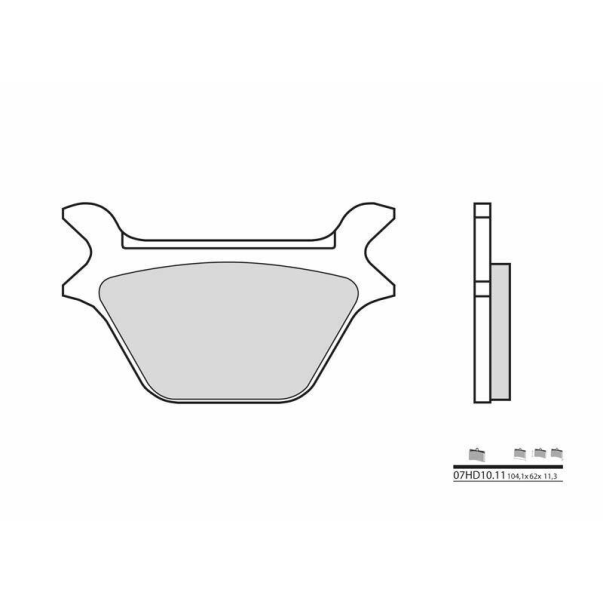Organic Brake Pads Brembo 07Hd1011