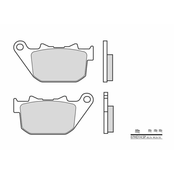 Plaquettes de Frein Fritté Brembo...