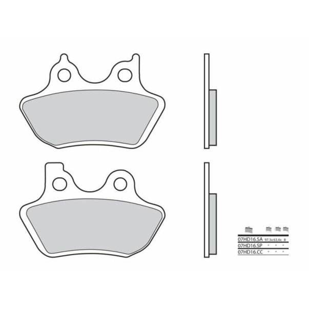 Sintered Brake Pads Brembo 07Hd16Sa