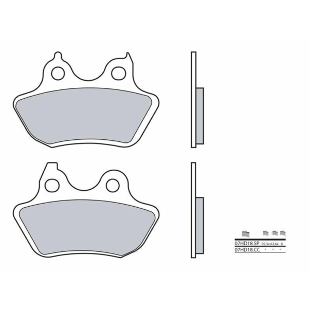Plaquettes de Frein Fritté Brembo...
