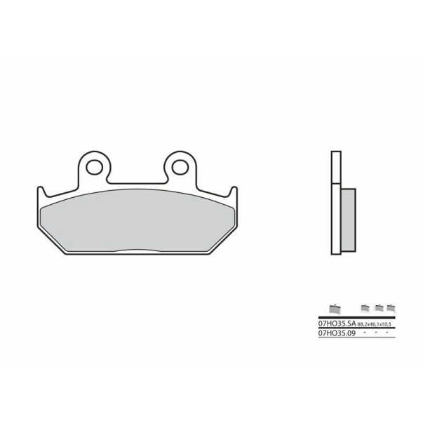 Plaquettes de Frein Organiques Brembo...