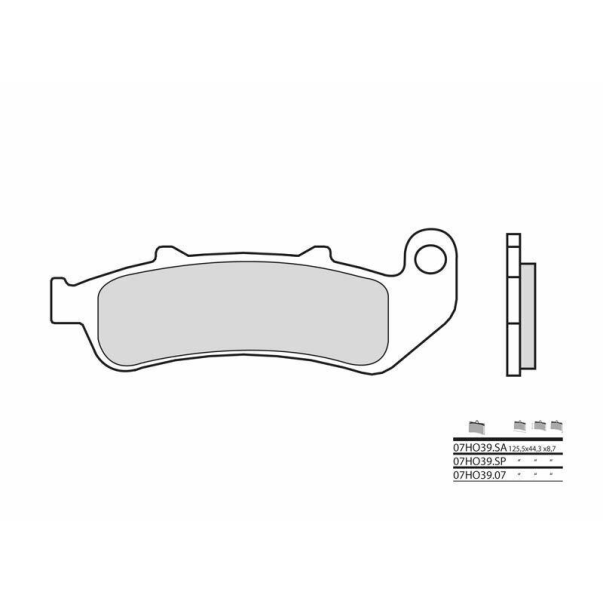 Plaquettes de Frein Organiques Brembo...