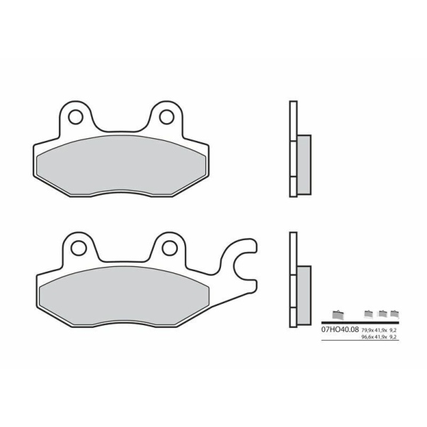 Organic Brake Pads Brembo 07Ho4008