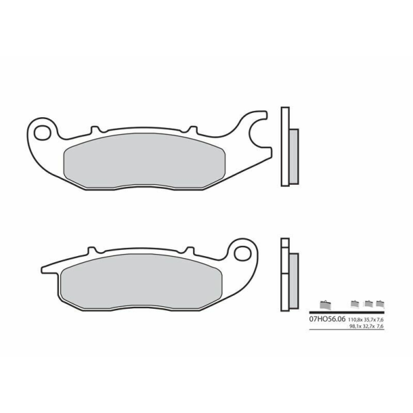 Organic Brake Pads Brembo 07Ho5606