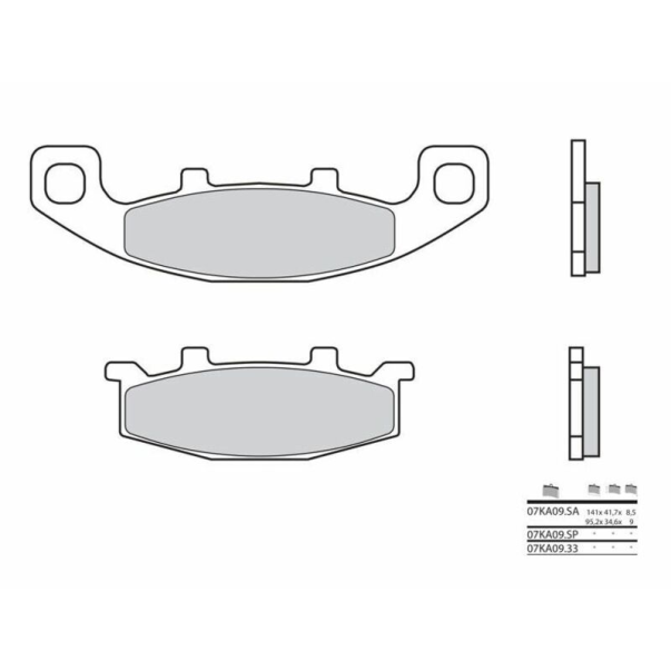 Plaquettes de Frein Organiques Brembo...