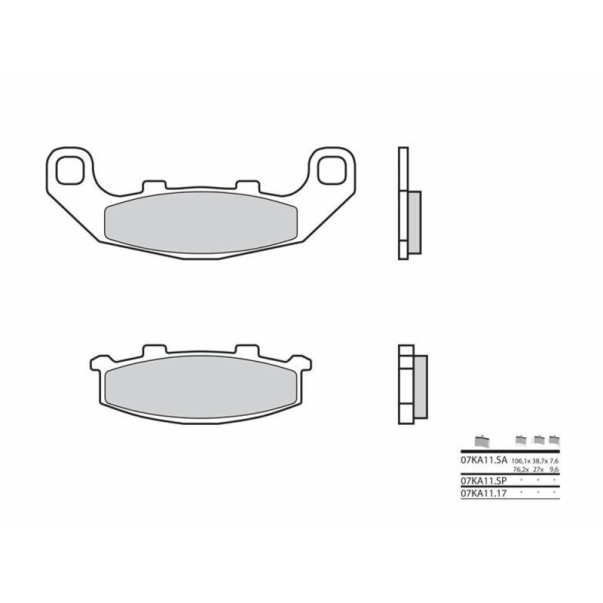 Plaquettes de Frein Fritté Brembo...