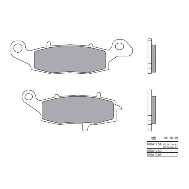 Sintered Brake Pads Brembo 07Ka19La