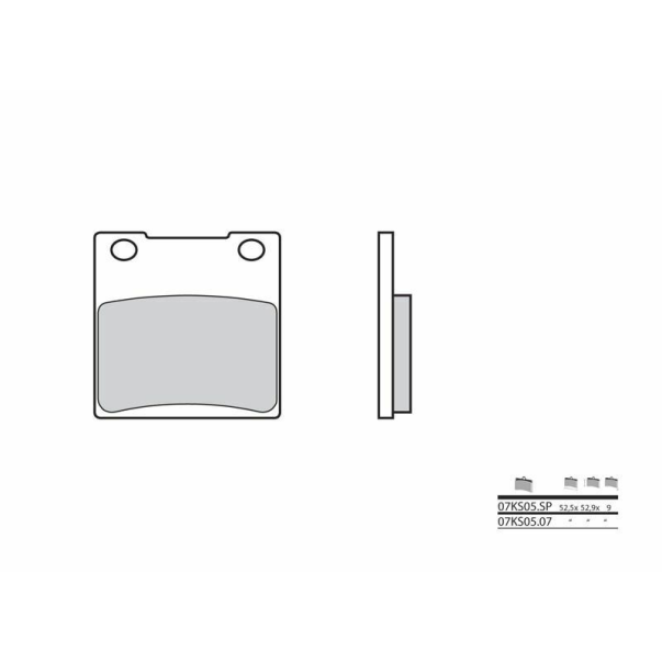 Plaquettes de Frein Organiques Brembo...