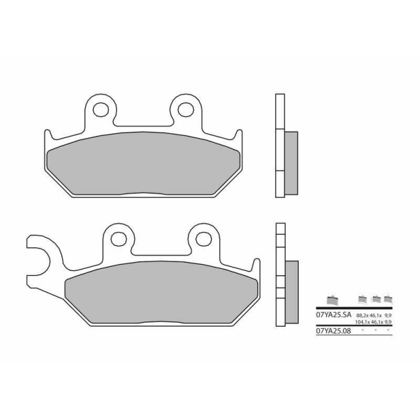 Sintered Brake Pads Brembo 07Ya25Sa