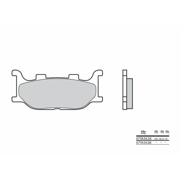 Plaquettes de Frein Organiques Brembo...