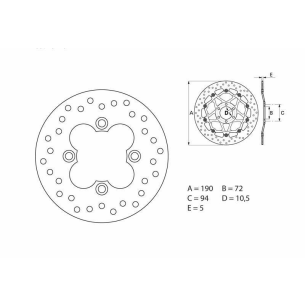Disque Frein Brembo 68B40720
