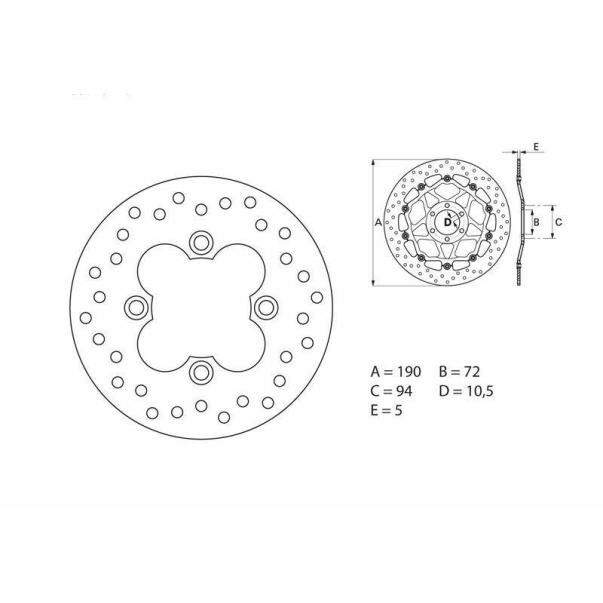 Disque Frein Brembo 68B40720