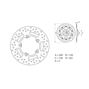 Disque Frein Brembo 68B40760