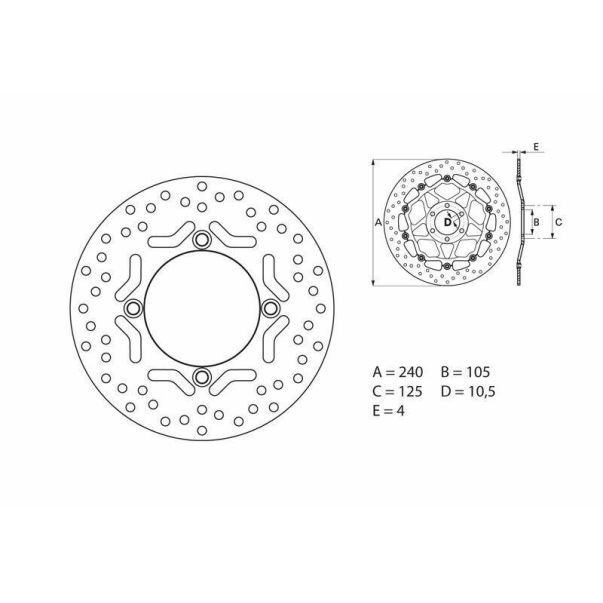 Disque Frein Brembo 68B40775