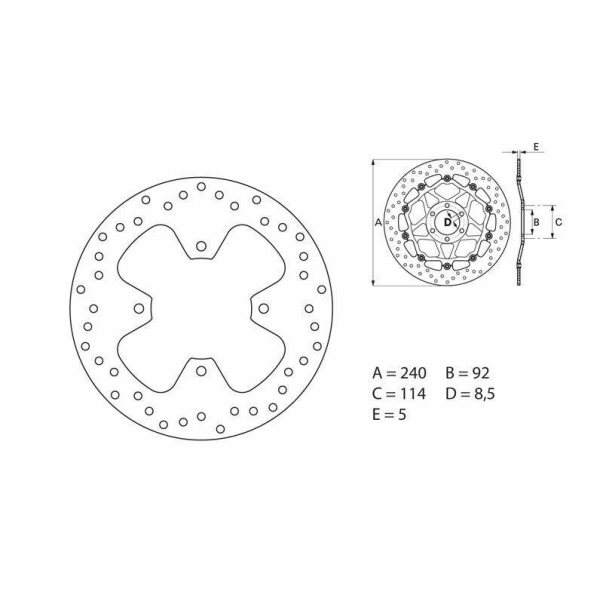 Disque Frein Brembo 68B40778