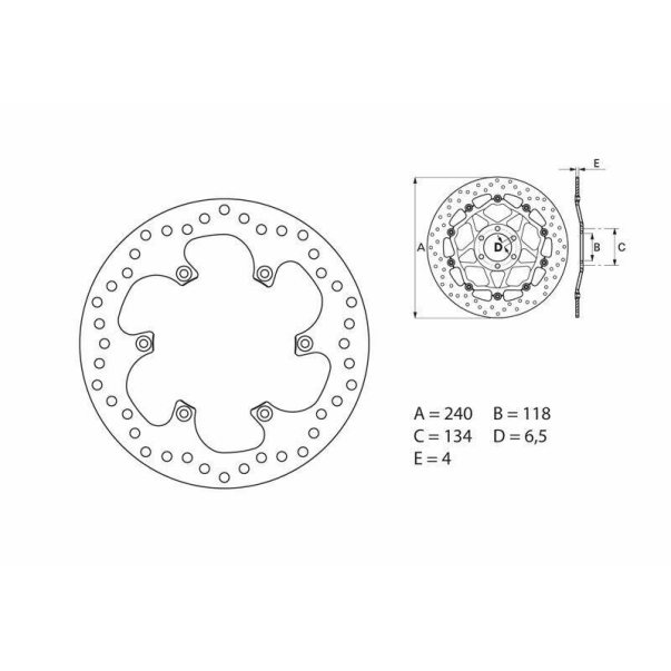 Disque Frein Brembo 68B40784