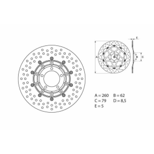 Disque Frein Brembo 68B407B1
