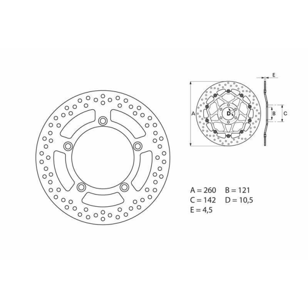 Disque Frein Brembo 68B407B4