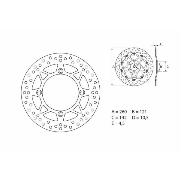 Disque Frein Brembo 68B407B5