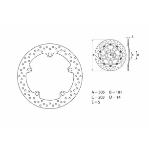 Disque de Frein Brembo fixe...