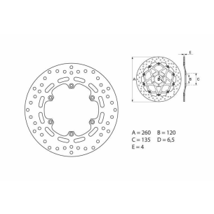 Disco Travão Brembo 68B407E2