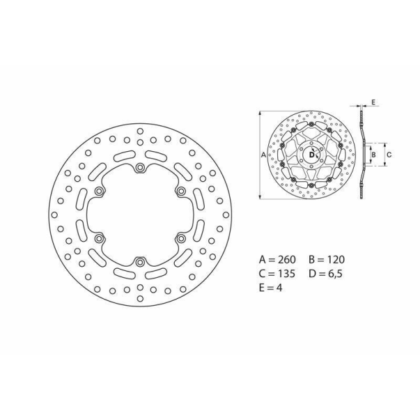 Disco Travão Brembo 68B407E2