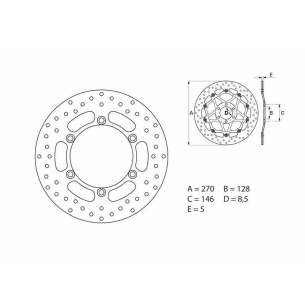Disco Travão Brembo 68B407E6
