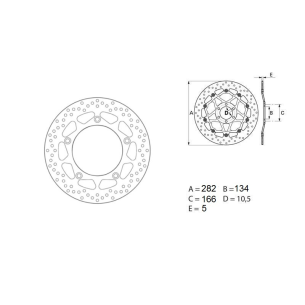 Disque Frein Brembo 68B407F8