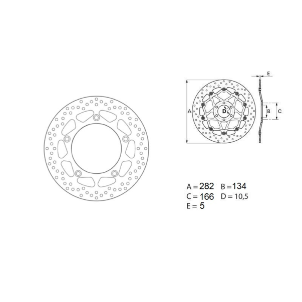 Disque Frein Brembo 68B407F8