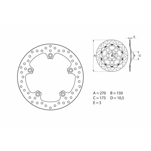 Disco Travão Brembo 68B407G0