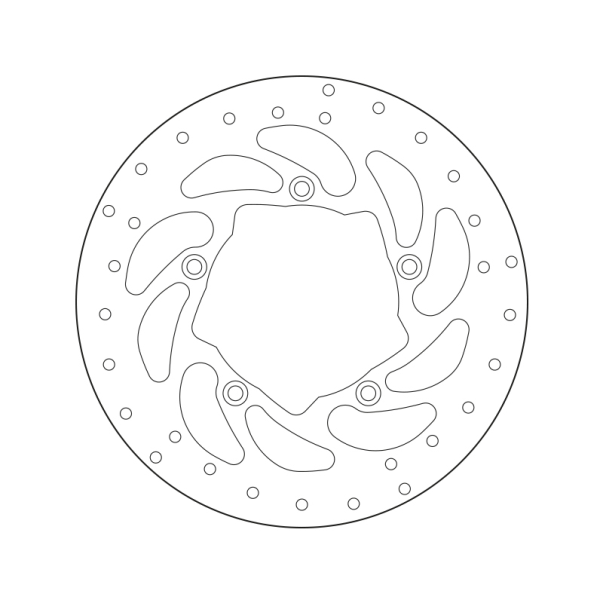 Disque de Frein Brembo fixe doré -...