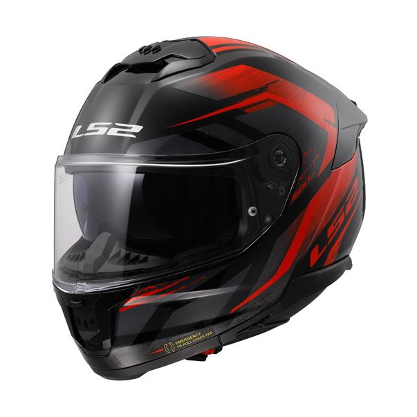 LS2 FF808 Stream II Fury Black Red...