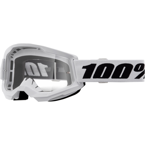 Gafas 100% Strata 2 White Transparente