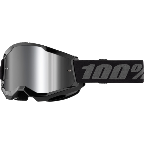 Gafas 100% Strata 2 Black Espejo Silver
