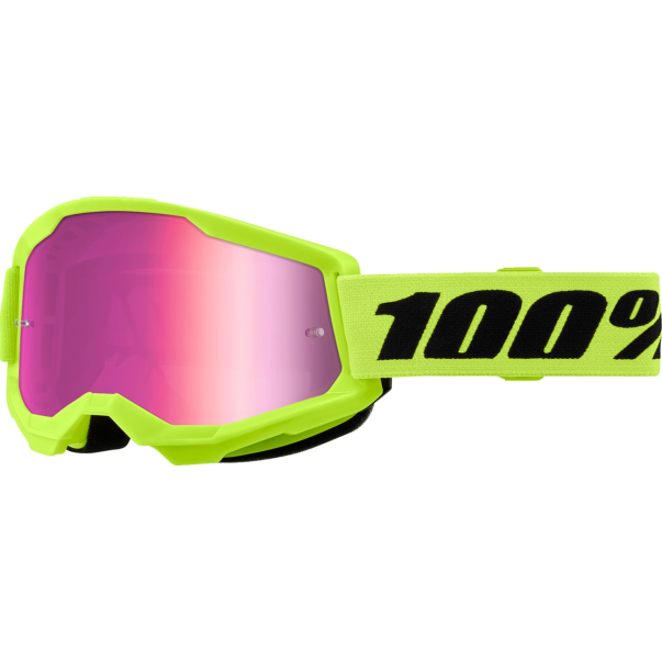 Lunettes 100% Strata 2 Neon Yellow...